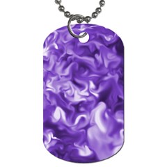 Lavender Smoke Swirls Dog Tag (one Sided)