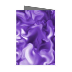 Lavender Smoke Swirls Mini Greeting Card (8 Pack) by KirstenStar