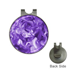 Lavender Smoke Swirls Hat Clip With Golf Ball Marker