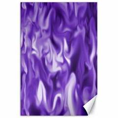 Lavender Smoke Swirls Canvas 20  X 30  (unframed)