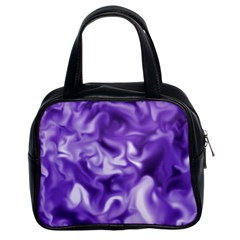 Lavender Smoke Swirls Classic Handbag (two Sides)