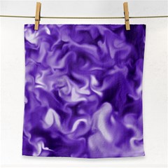 Lavender Smoke Swirls Face Towel