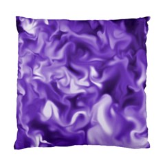 Lavender Smoke Swirls Cushion Case (two Sided) 