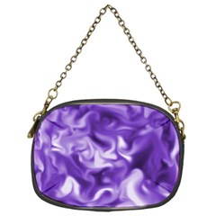 Lavender Smoke Swirls Chain Purse (two Sided) 