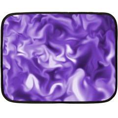 Lavender Smoke Swirls Mini Fleece Blanket (two Sided)