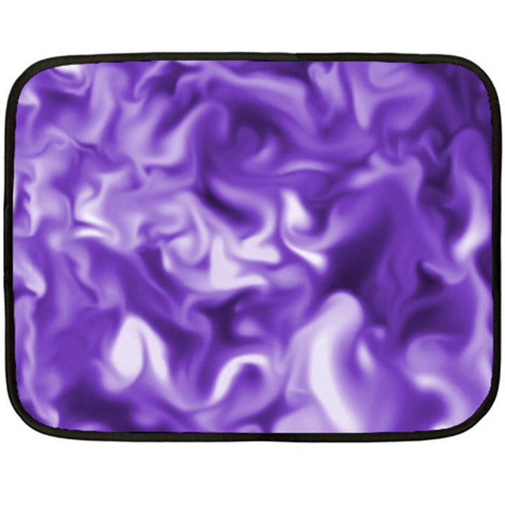 Lavender Smoke Swirls Mini Fleece Blanket (Two Sided)