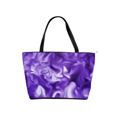 Lavender Smoke Swirls Large Shoulder Bag