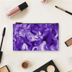 Lavender Smoke Swirls Cosmetic Bag (small)