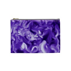 Lavender Smoke Swirls Cosmetic Bag (medium)