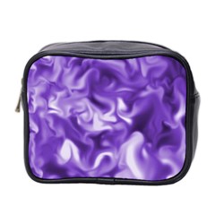 Lavender Smoke Swirls Mini Travel Toiletry Bag (two Sides)