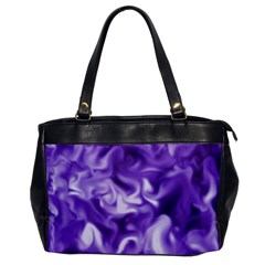 Lavender Smoke Swirls Oversize Office Handbag (one Side)