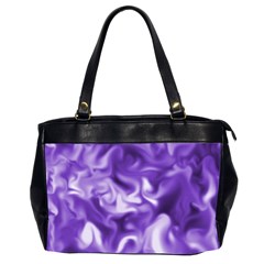 Lavender Smoke Swirls Oversize Office Handbag (two Sides)