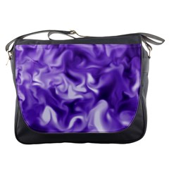 Lavender Smoke Swirls Messenger Bag