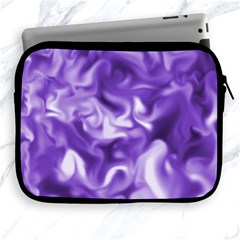 Lavender Smoke Swirls Apple Ipad Zippered Sleeve