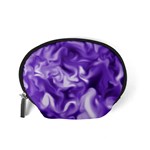 Lavender Smoke Swirls Accessory Pouch (Small) Back