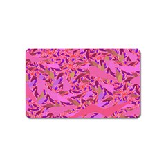 Bright Pink Confetti Storm Magnet (name Card) by KirstenStar