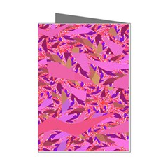 Bright Pink Confetti Storm Mini Greeting Card (8 Pack) by KirstenStar