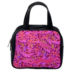 Bright Pink Confetti Storm Classic Handbag (one Side) by KirstenStar