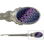 Dusk Blue and Purple Fractal Letter Opener Front