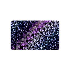 Dusk Blue And Purple Fractal Magnet (name Card)