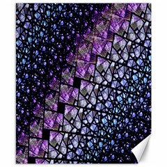 Dusk Blue And Purple Fractal Canvas 8  X 10  (unframed) by KirstenStar