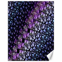 Dusk Blue And Purple Fractal Canvas 12  X 16  (unframed) by KirstenStar