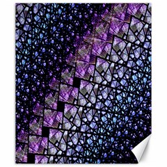 Dusk Blue And Purple Fractal Canvas 20  X 24  (unframed) by KirstenStar