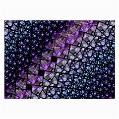 Dusk Blue And Purple Fractal Glasses Cloth (large) by KirstenStar