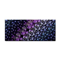 Dusk Blue And Purple Fractal Hand Towel