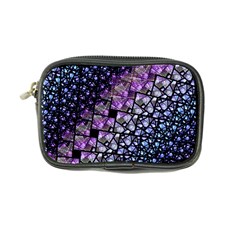 Dusk Blue And Purple Fractal Coin Purse