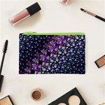 Dusk Blue and Purple Fractal Cosmetic Bag (XS) Front