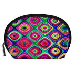 Psychedelic Checker Board Accessory Pouch (large)