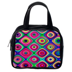 Psychedelic Checker Board Classic Handbag (one Side) by KirstenStar