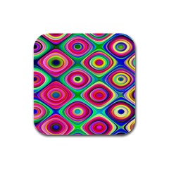 Psychedelic Checker Board Drink Coasters 4 Pack (square) by KirstenStar