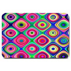 Psychedelic Checker Board Large Door Mat