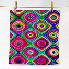 Psychedelic Checker Board Face Towel