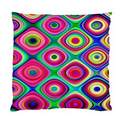 Psychedelic Checker Board Cushion Case (two Sided)  by KirstenStar