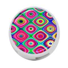 Psychedelic Checker Board 4-port Usb Hub (one Side) by KirstenStar