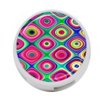 Psychedelic Checker Board 4-Port USB Hub (Two Sides) Front