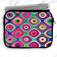 Psychedelic Checker Board Apple Ipad Zippered Sleeve by KirstenStar