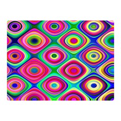 Psychedelic Checker Board Double Sided Flano Blanket (mini)