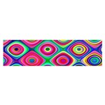 Psychedelic Checker Board Satin Scarf (Oblong) Front