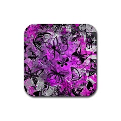 Butterfly Graffiti Drink Coaster (square) by ArtistRoseanneJones