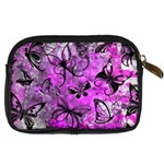 Butterfly Graffiti Digital Camera Leather Case Back