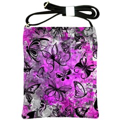 Butterfly Graffiti Shoulder Sling Bag by ArtistRoseanneJones