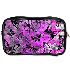 Butterfly Graffiti Travel Toiletry Bag (two Sides) by ArtistRoseanneJones