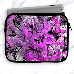 Butterfly Graffiti Apple Ipad Zippered Sleeve by ArtistRoseanneJones