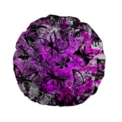 Butterfly Graffiti Standard 15  Premium Flano Round Cushion 