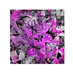 Butterfly Graffiti Small Satin Scarf (square)