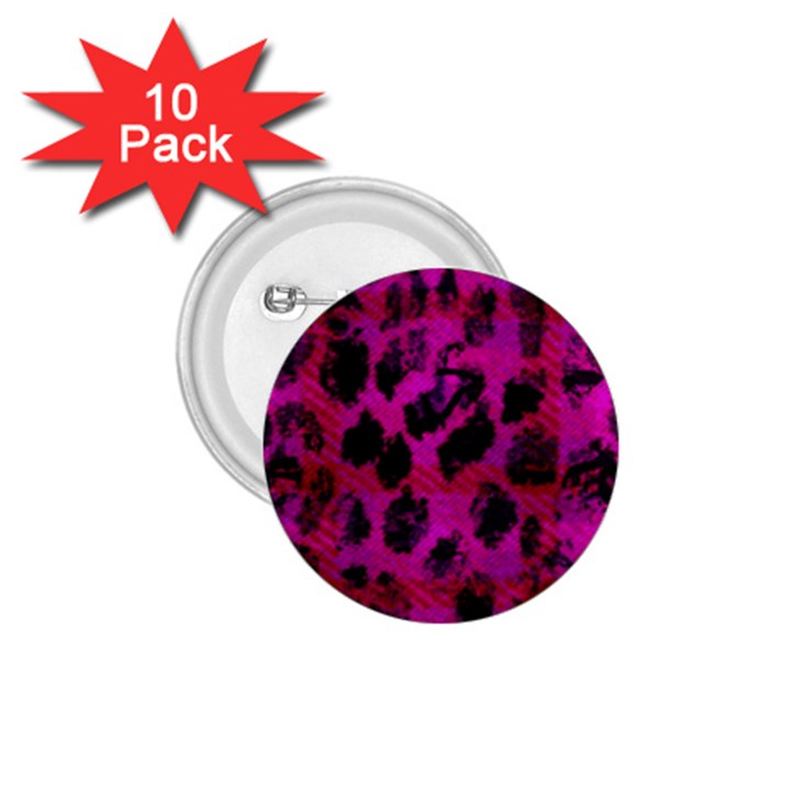 Pink Leopard 1.75  Button (10 pack)